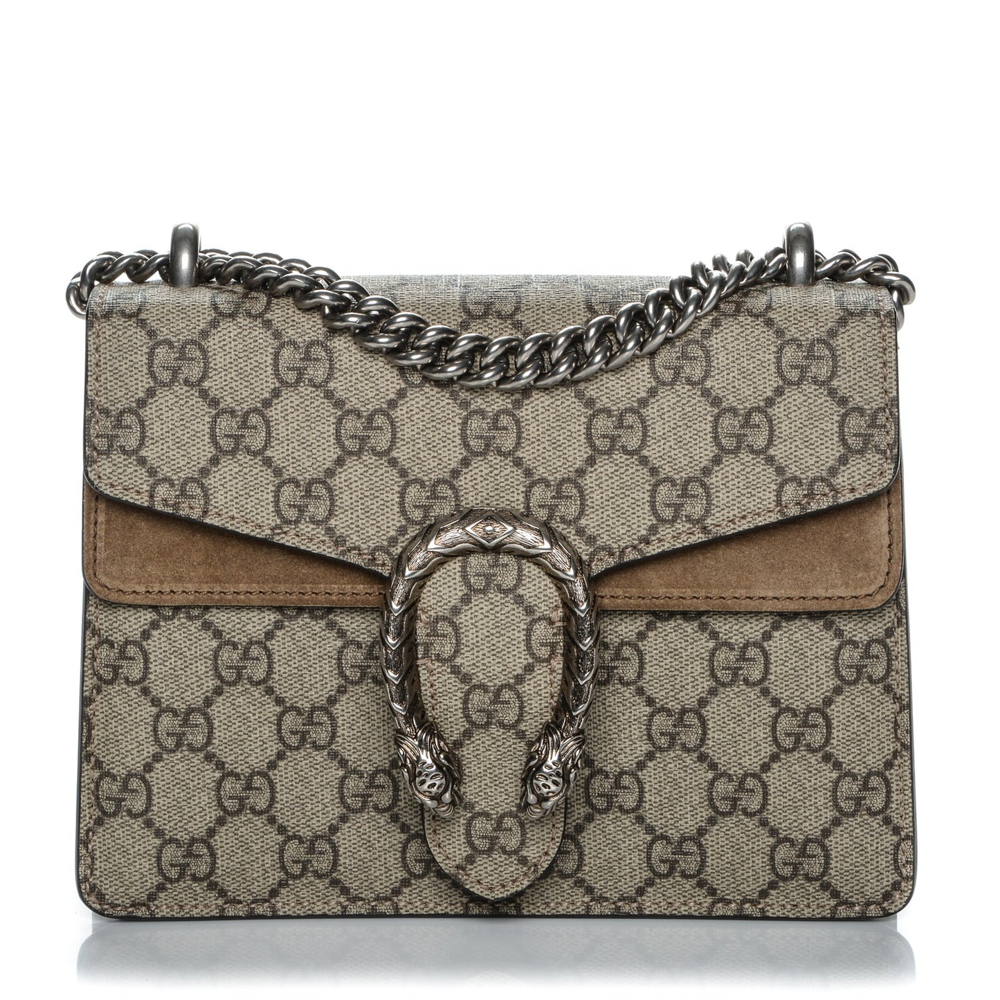 GG Supreme Monogram Mini Dionysus Shoulder Bag Taupe