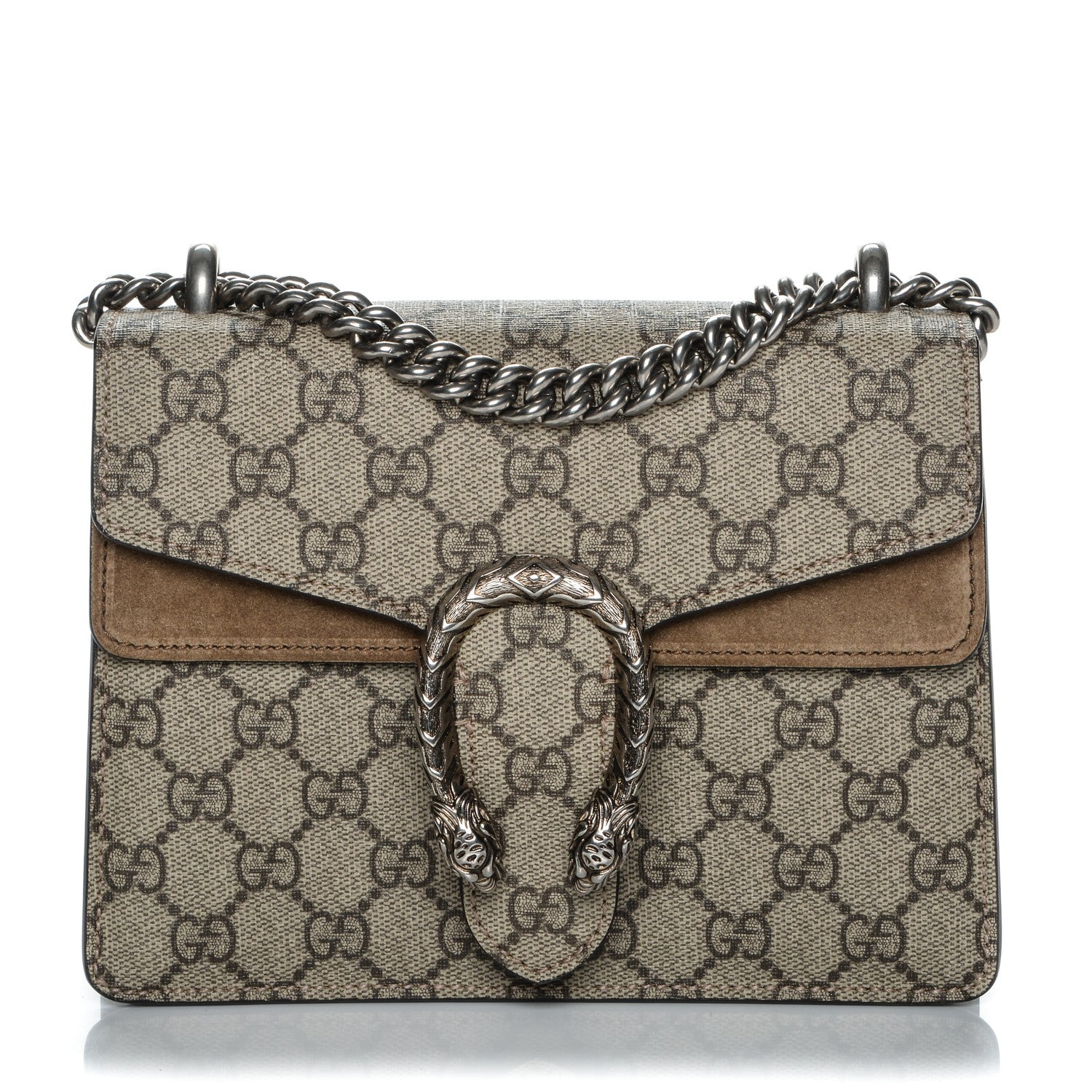 Gucci GG Supreme Monogram Mini Dionysus Shoulder Bag Taupe 1 of 6