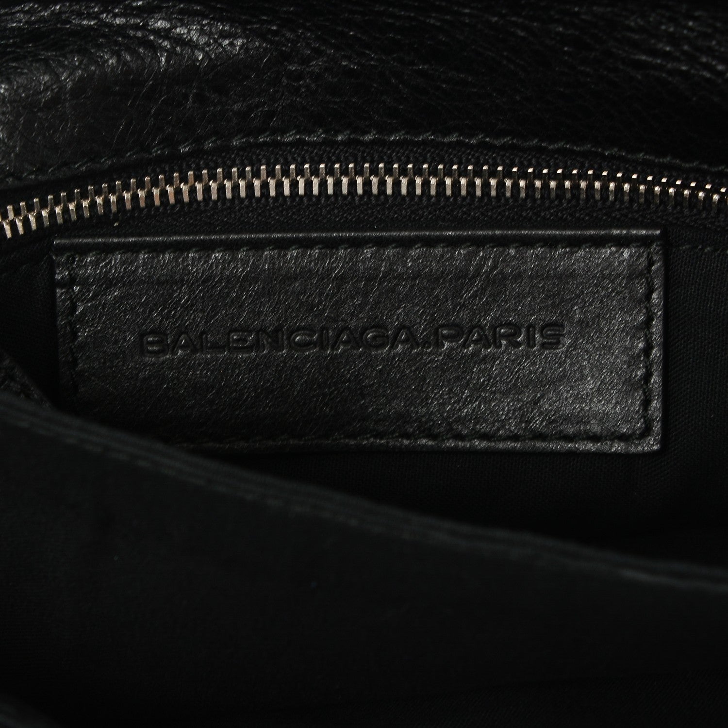 Balenciaga Agneau Giant 12 Silver Hardware Envelope Clutch Black 6 of 7