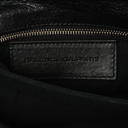 Balenciaga Agneau Giant 12 Silver Hardware Envelope Clutch Black 6 of 7