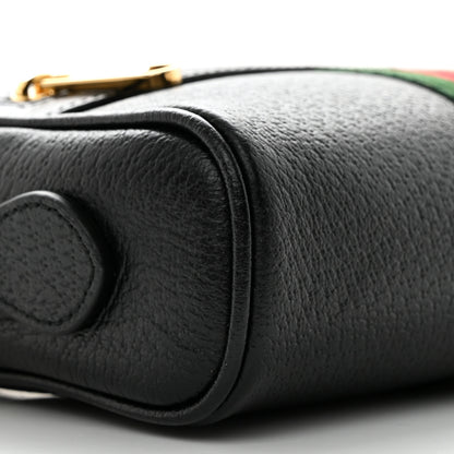 Gucci Calfskin Web Mini Ophidia Shoulder Bag Black 9 of 10