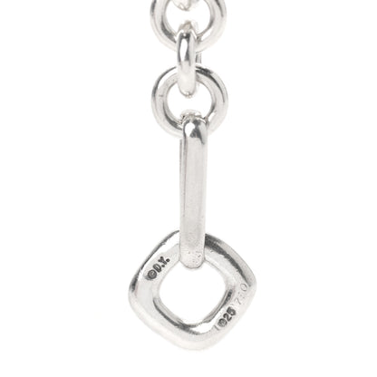 David Yurman Sterling Silver 18K Yellow Gold Smoky Quartz Figaro Station Link Necklace 4 of 4