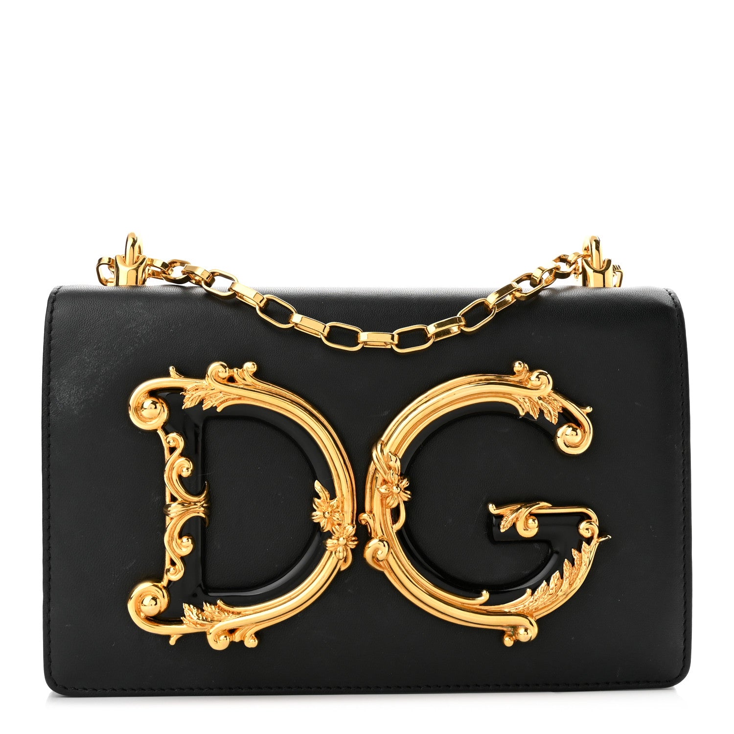 Dolce & Gabbana Nappa DG Girls Shoulder Bag Black 1 of 13