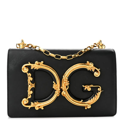 Dolce & Gabbana Nappa DG Girls Shoulder Bag Black 1 of 13