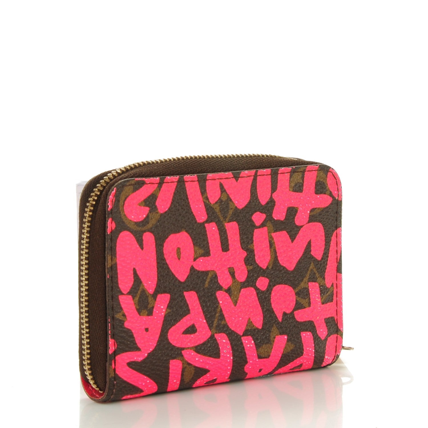 Louis Vuitton Monogram Graffiti Zippy Coin Purse Fuchsia 3 of 7
