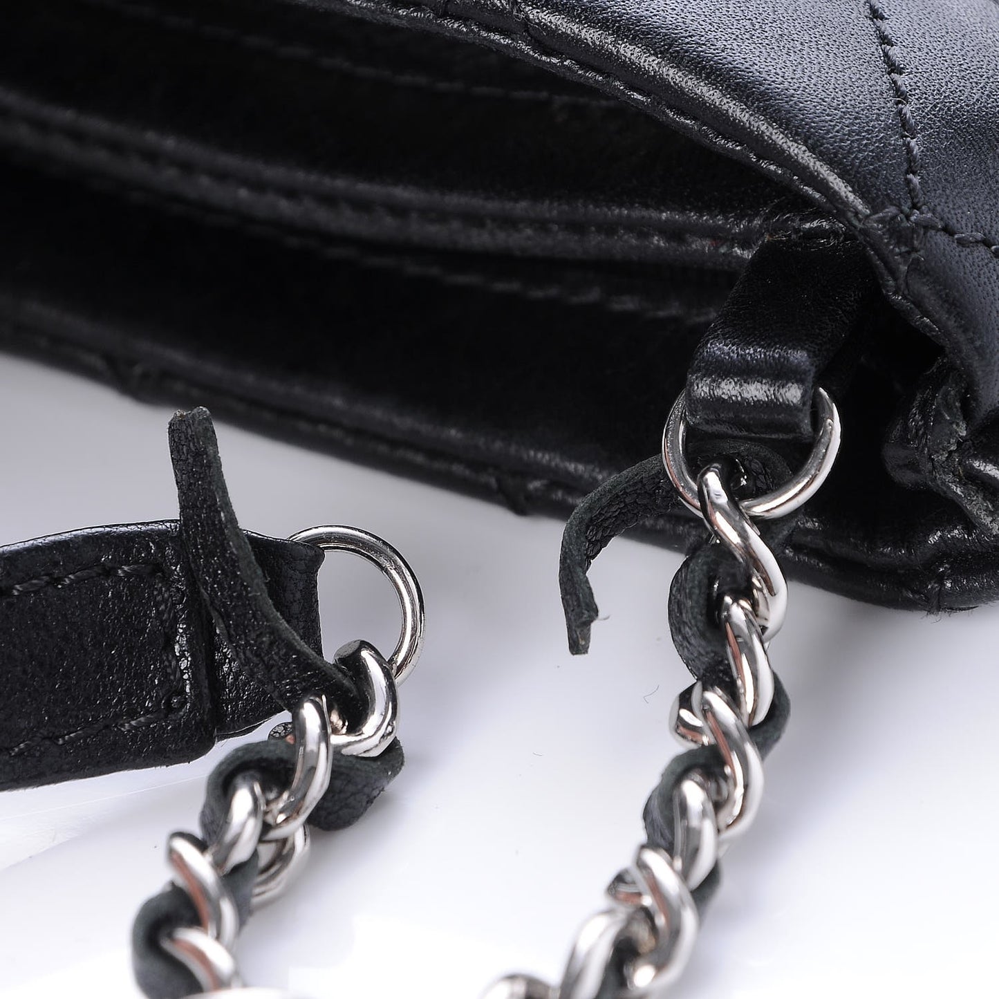 Quilted Lambskin Crossbody Bag Black