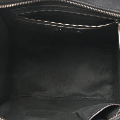 Celine Drummed Calfskin Mini Luggage Black 4 of 9