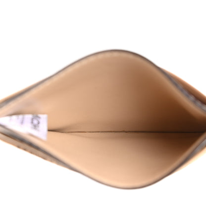 MCM Calfskin Visetos Mini Card Case Beige 5 of 6