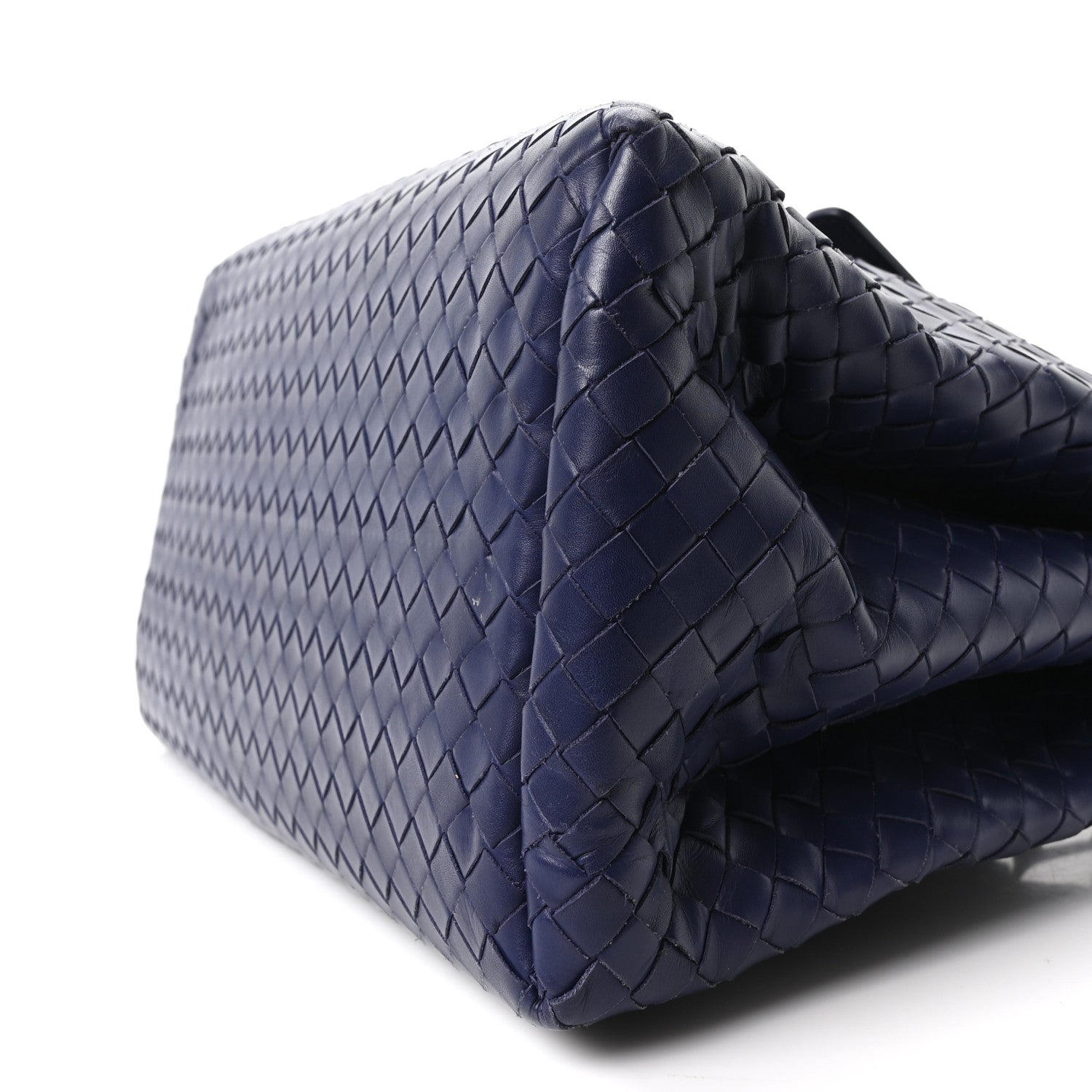 Bottega Veneta Nappa Intrecciato Small Roma Tote Dark Blue 10 of 10