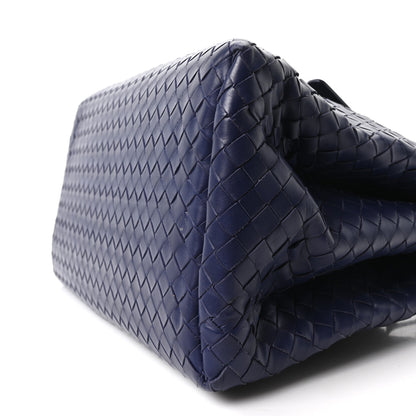 Bottega Veneta Nappa Intrecciato Small Roma Tote Dark Blue 10 of 10