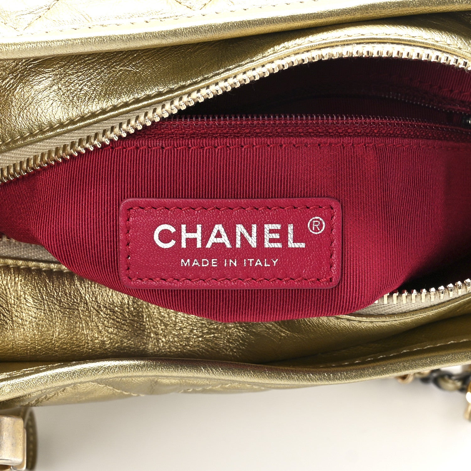 Chanel Metallic Aged Calfskin Quilted Small Gabrielle Hobo Gold 6 of 11