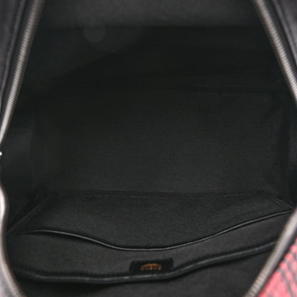 MCM Visetos Baroque Print Medium Stark Backpack Black Red 5 of 10