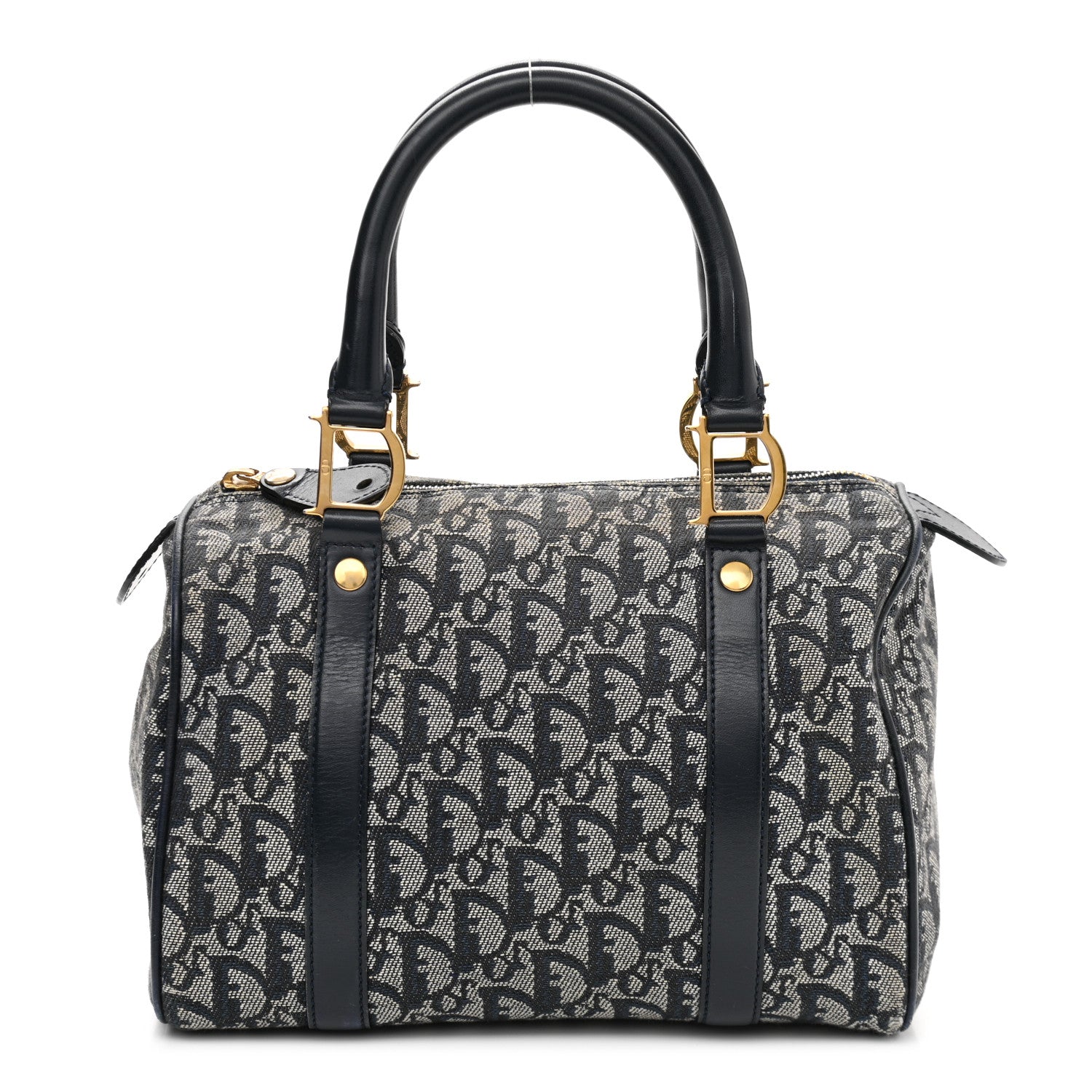 Christian Dior Monogram Boston Navy Blue 1 of 12