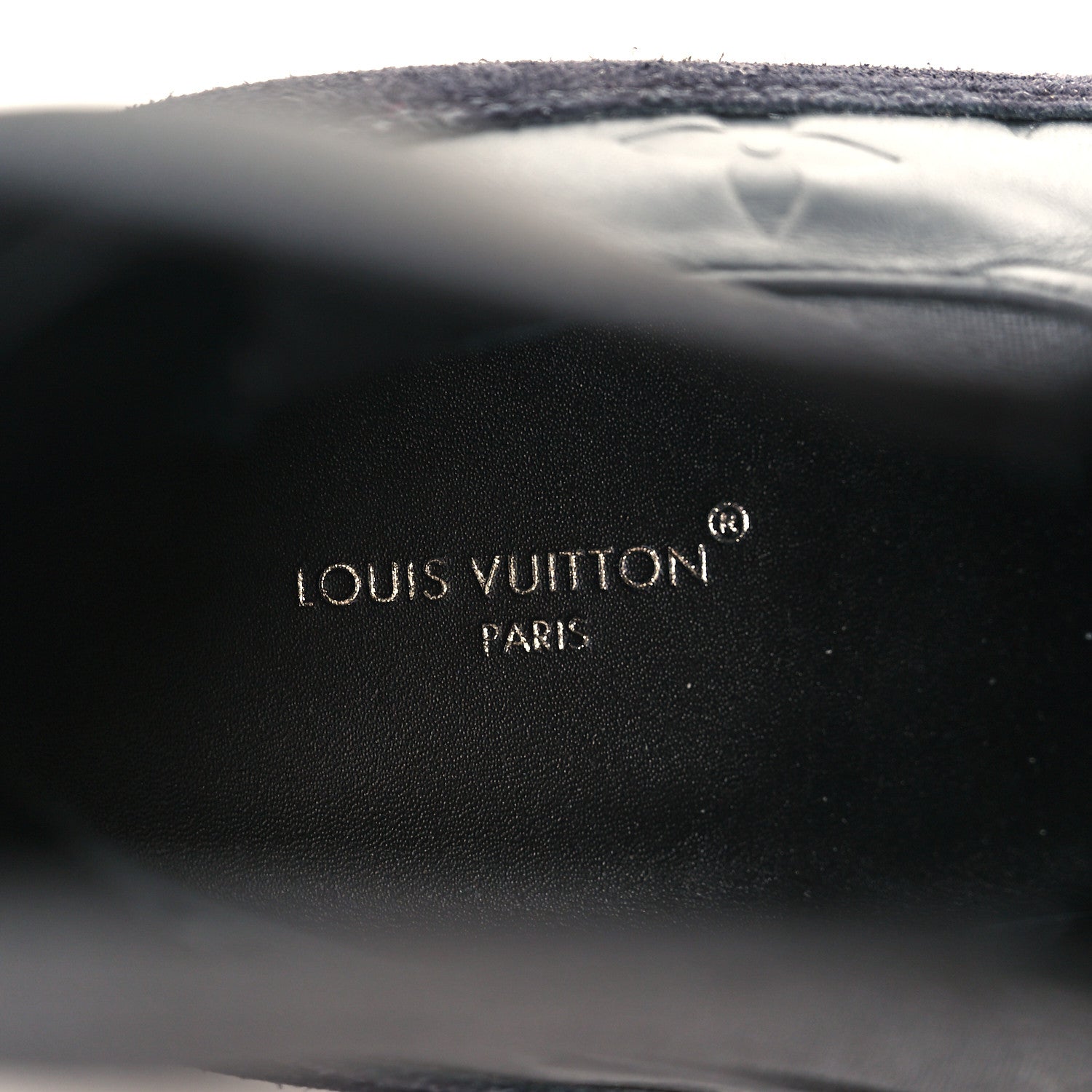 Louis Vuitton Suede Laureate Platform Chelsea Boot 41 Black 8 of 9