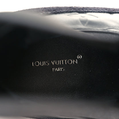 Louis Vuitton Suede Laureate Platform Chelsea Boot 41 Black 8 of 9