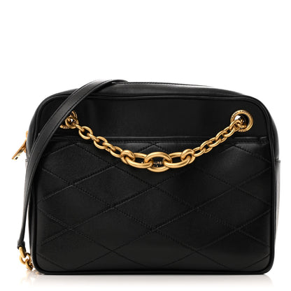 Saint Laurent Lambskin Quilted Le Maillon Chain Strap Crossbody Black 1 of 11