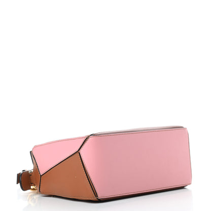 Loewe Calfskin Small Puzzle Bag Tan Medium Pink 4 of 10