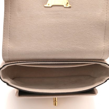 Louis Vuitton Grained Calfskin Lockme Tender Greige 5 of 9