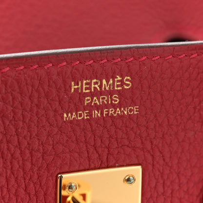Hermes Togo Birkin 25 Rouge Vif 6 of 11