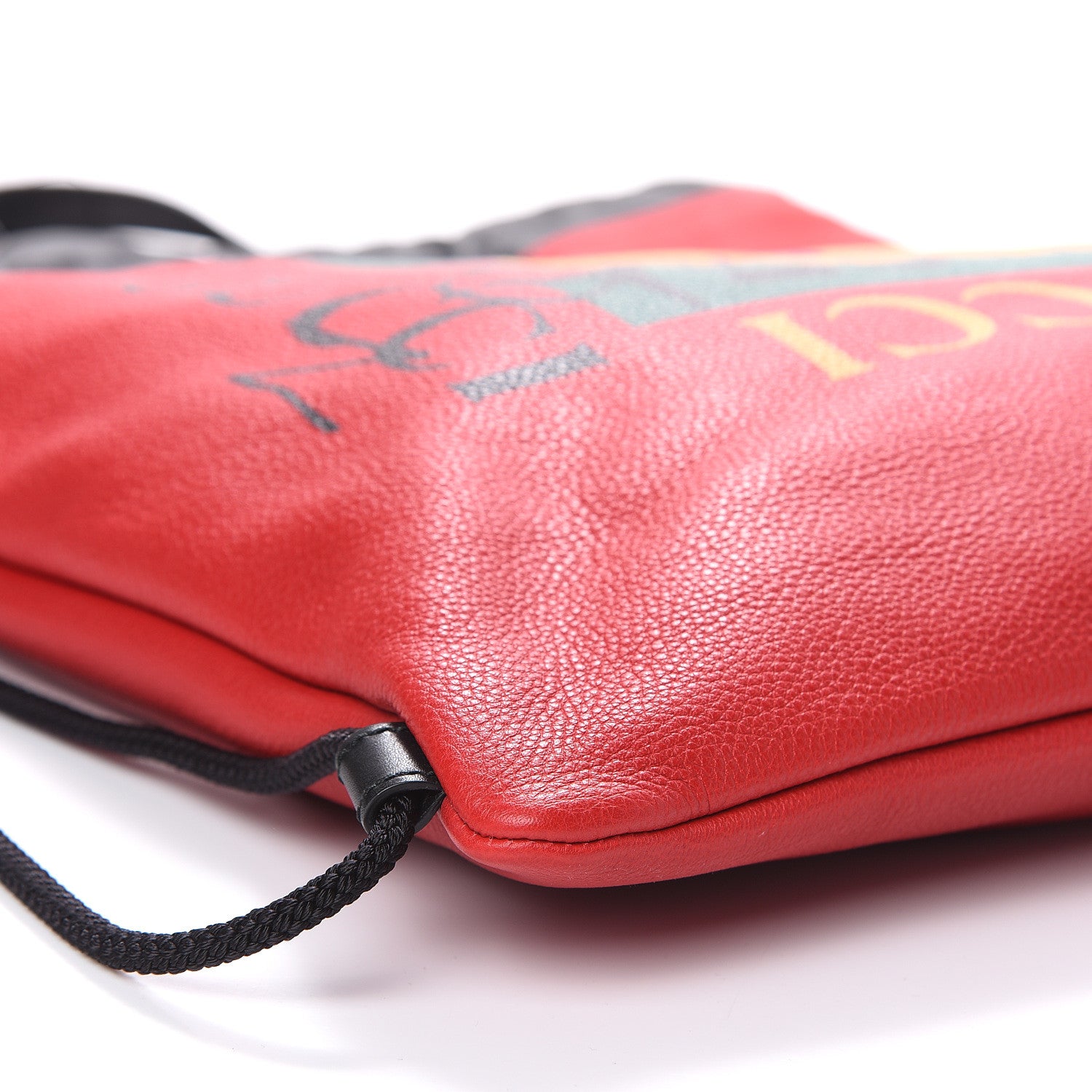 Gucci Calfskin Coco Capitan Logo Drawstring Backpack Hibiscus Red 8 of 9