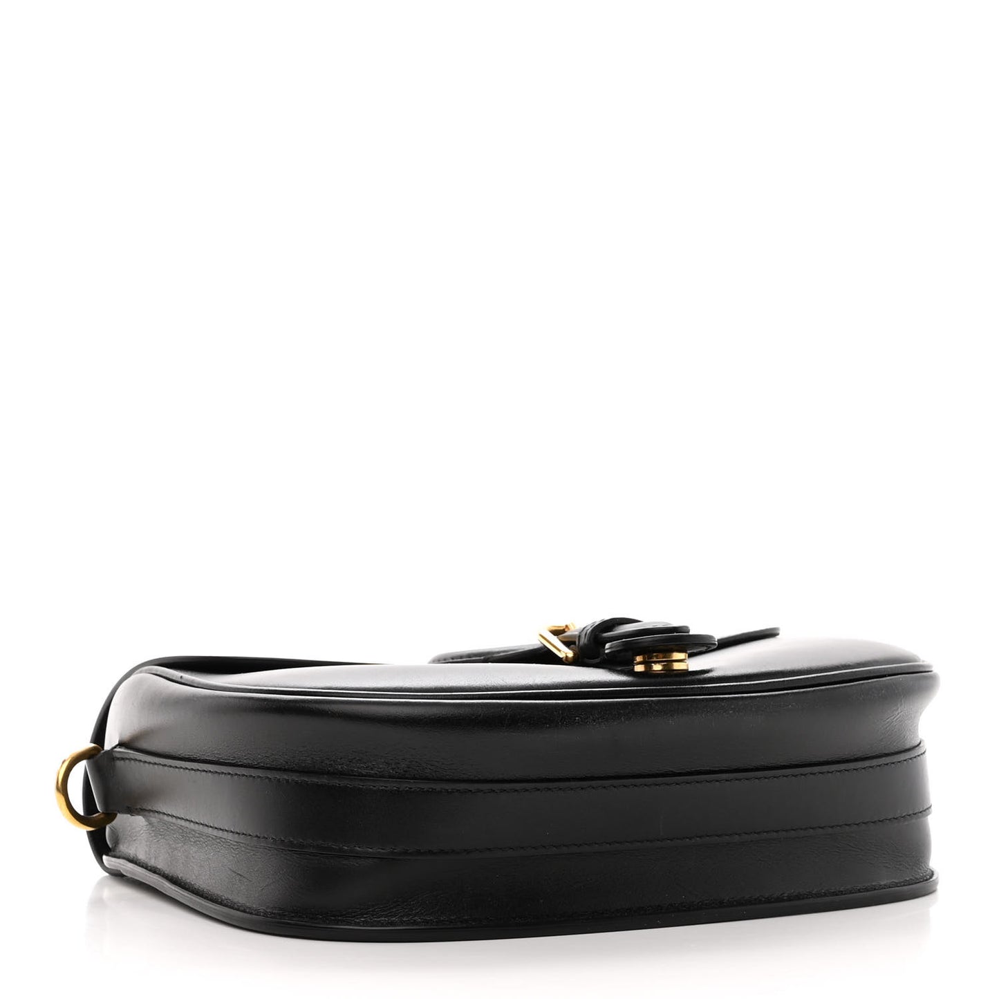 Box Calfskin Medium Bobby Flap Black