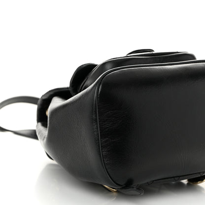 Chanel Glazed Aged Calfskin Quilted Small Duma Drawstring Backpack Black 9 of 11