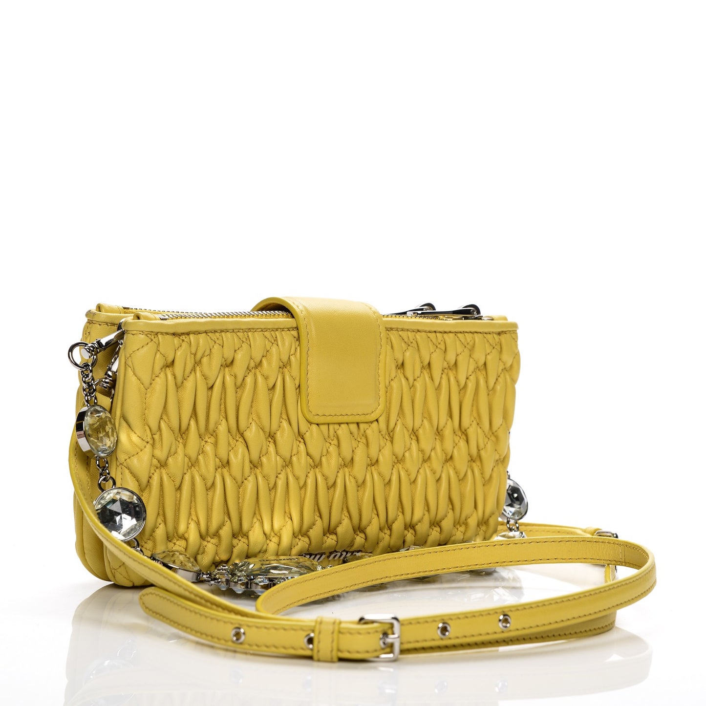 Nappa Matelasse Crystal Clutch Sole