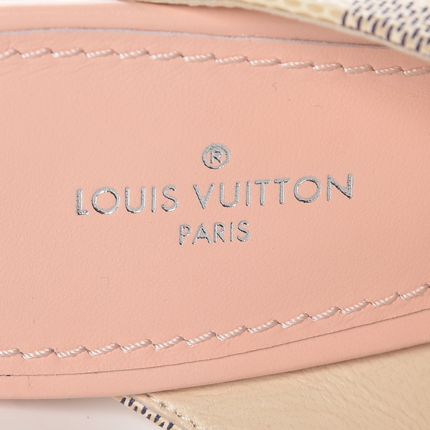 Louis Vuitton Damier Azur Panorama Mules 36 Pink 8 of 9