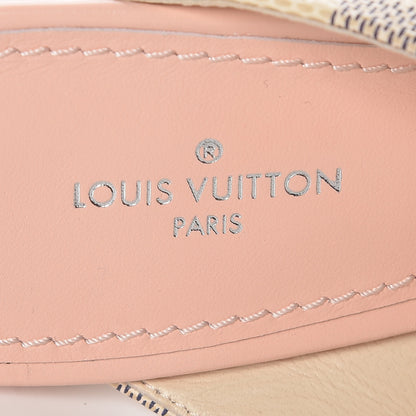 Louis Vuitton Damier Azur Panorama Mules 36 Pink 8 of 9
