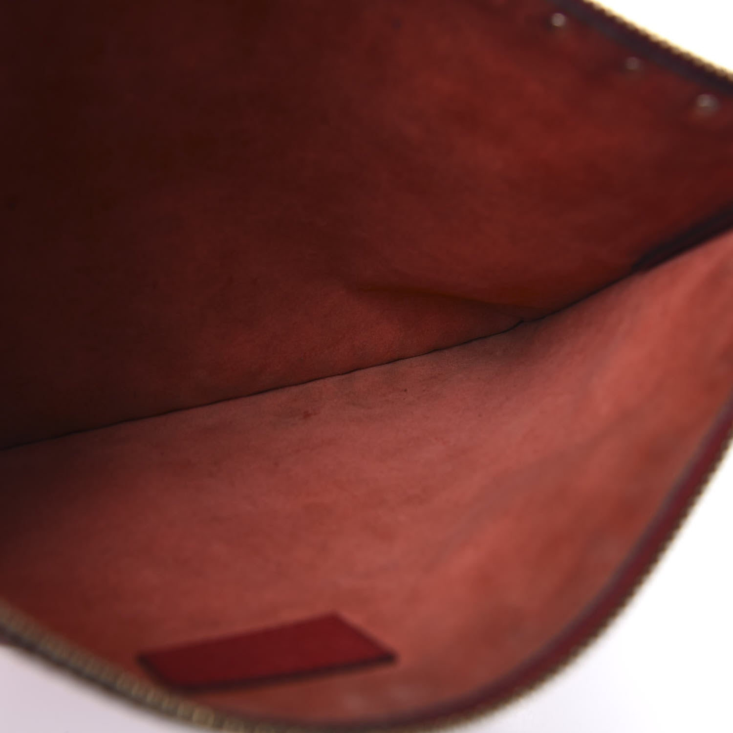 Valentino Garavani Pebbled Calfskin Large Rockstud Zip Pouch Rosso Valentino 6 of 12