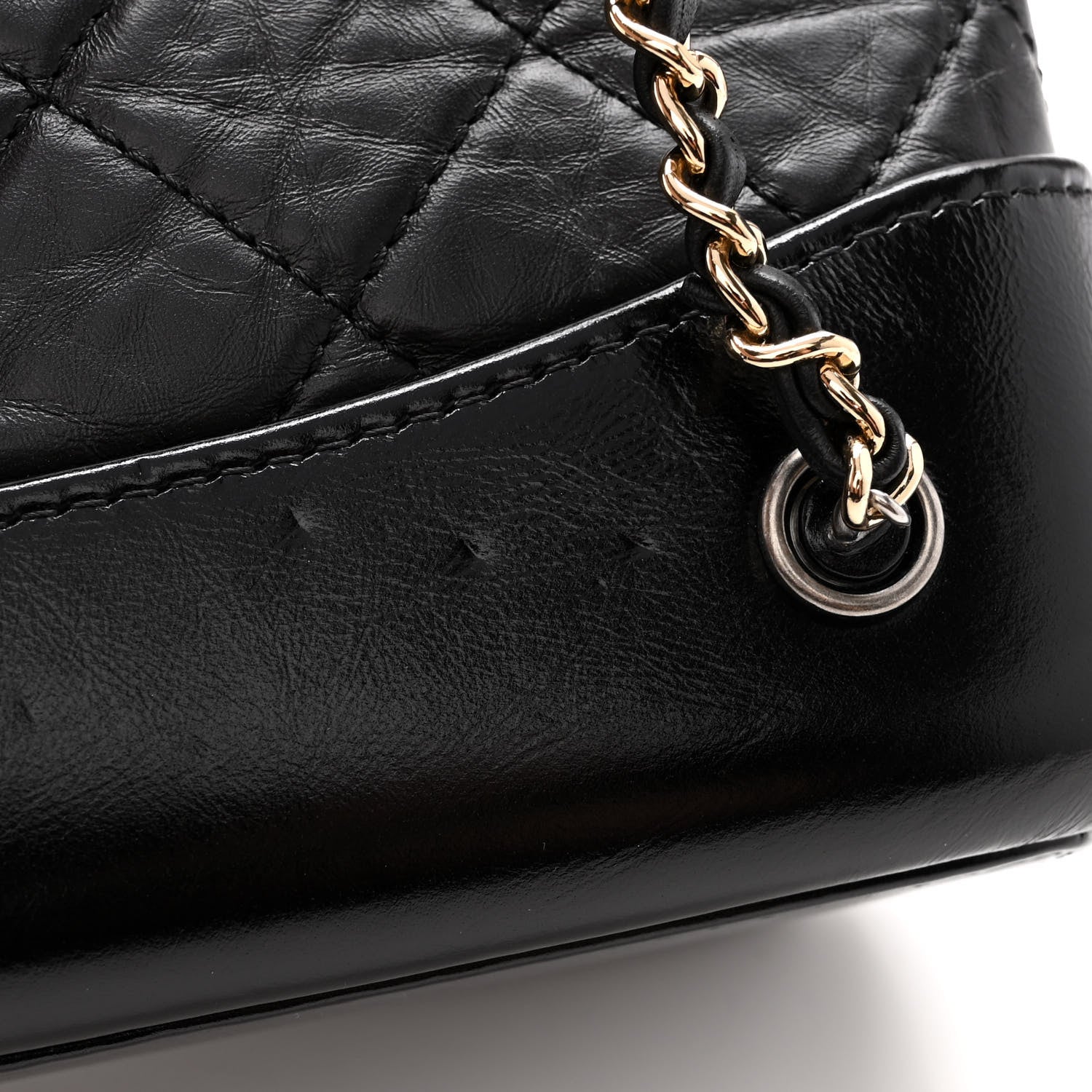 Chanel Aged Calfskin Quilted Small Gabrielle Backpack Black 11 of 12