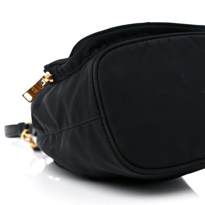 Prada Re-Nylon Duet Drawstring Shoulder Bag Black 7 of 10