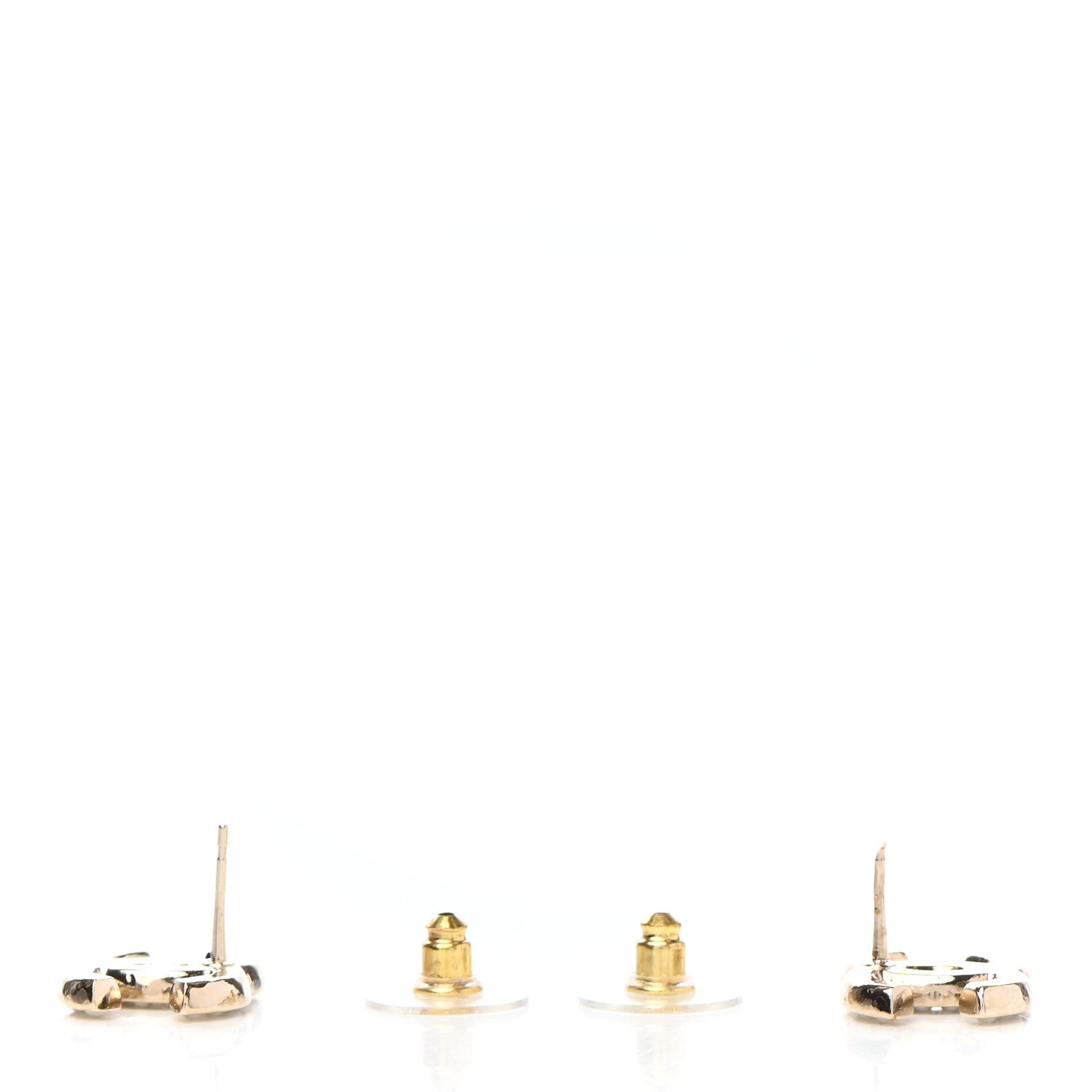 Chanel Pearl CC Earrings Gold 3 of 4