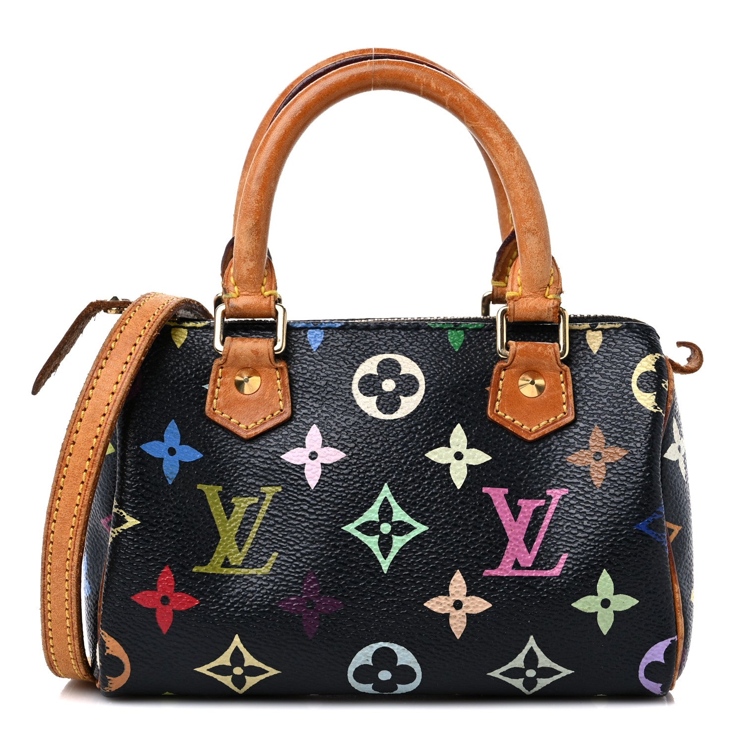 Louis Vuitton Monogram Multicolor Mini Sac HL Speedy Black 1 of 18