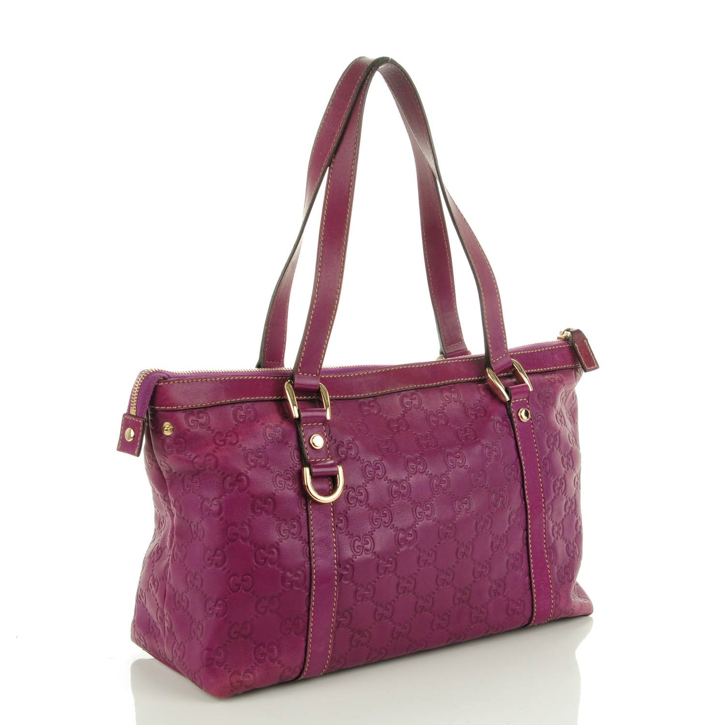 Guccissima Medium Abbey Tote Purple