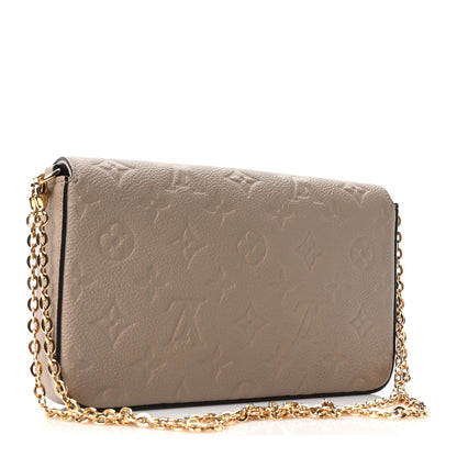 Louis Vuitton Empreinte Pochette Felicie Chain Wallet Tourterelle 3 of 10