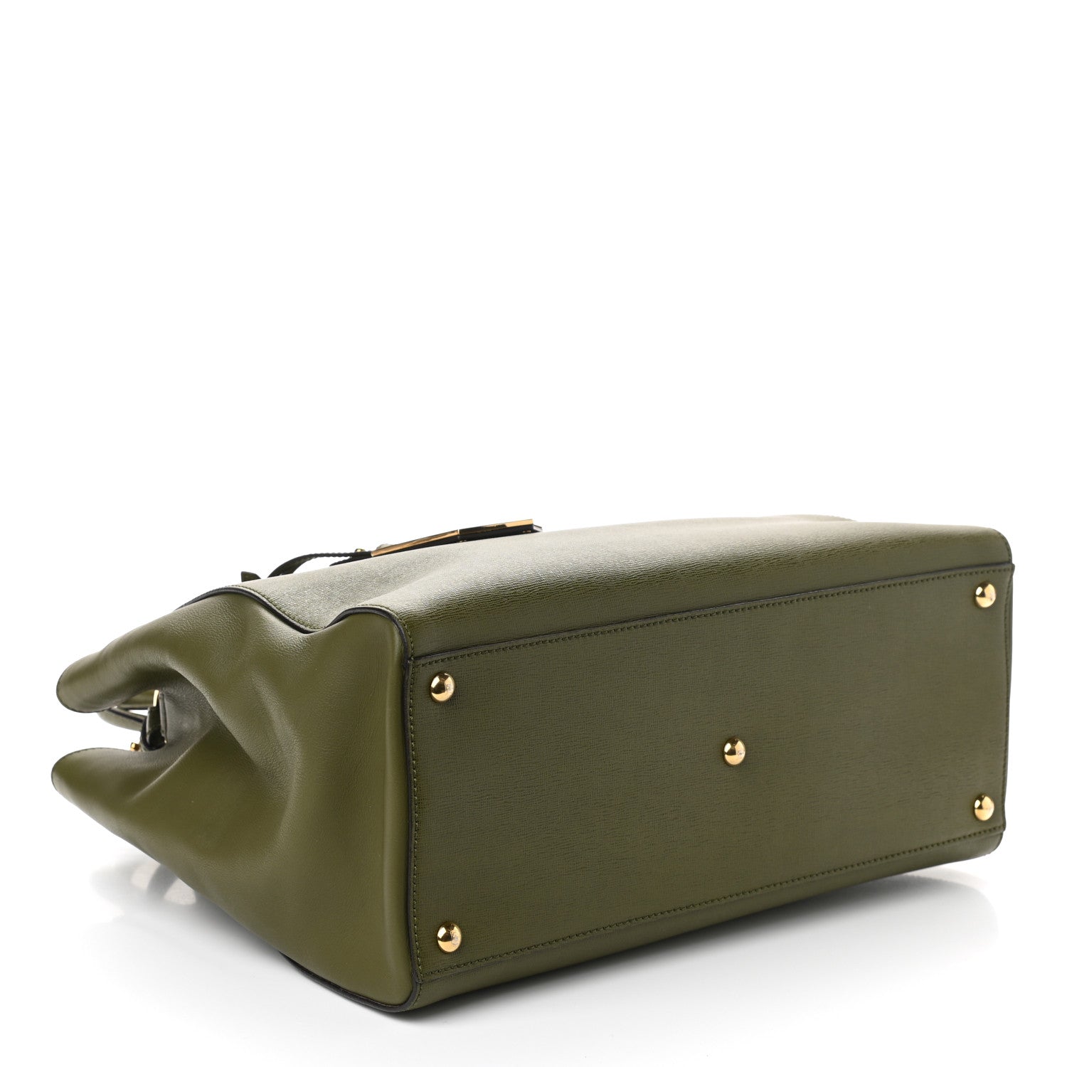 Fendi Vitello Elite Flamingo Regular 2Jours Tote Oliva 4 of 9