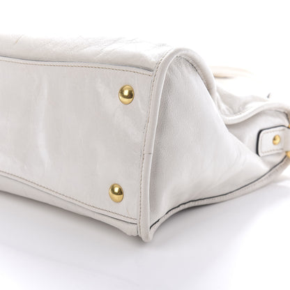 Miu Miu Vitello Shine Zip Tote Talco 8 of 14