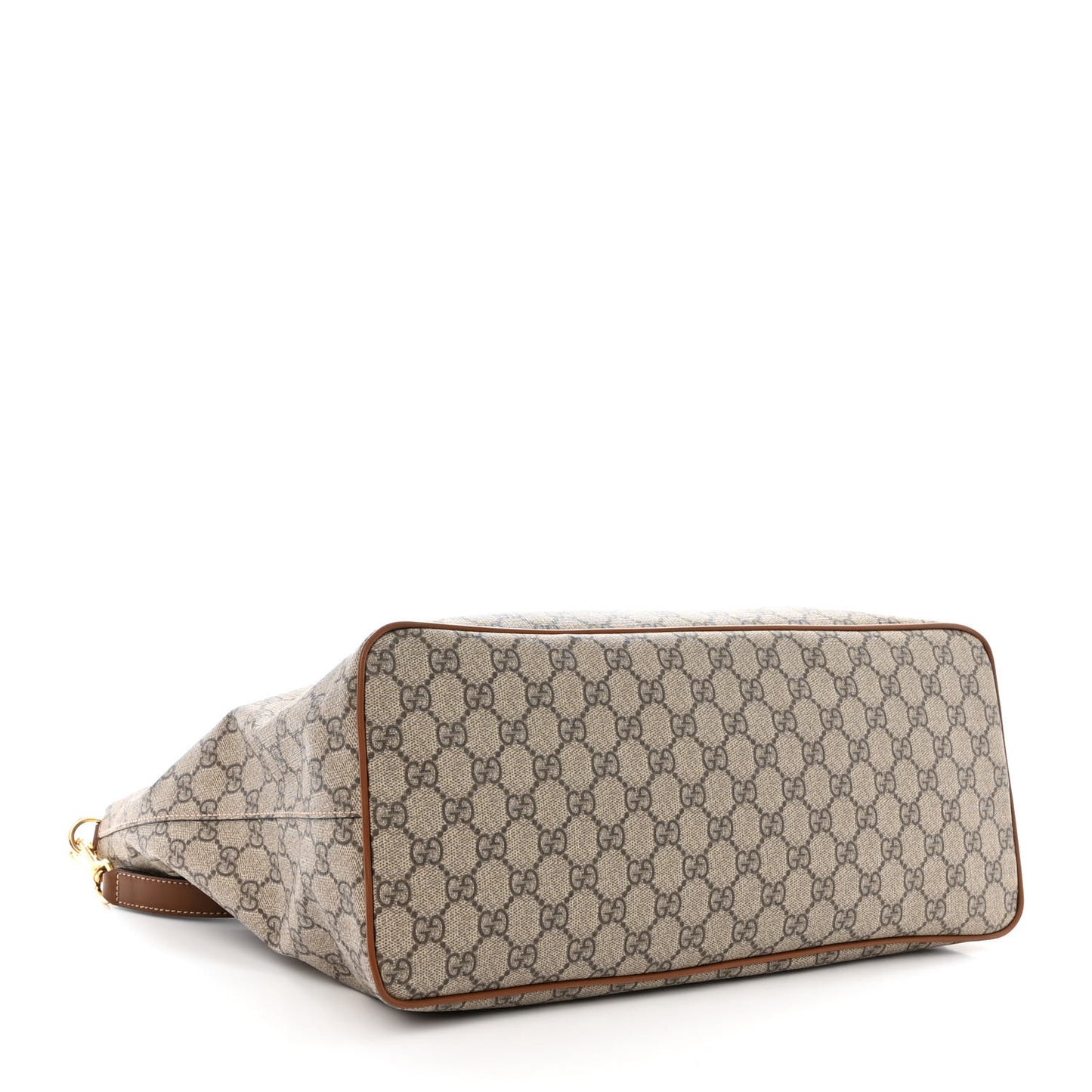 Soft GG Supreme Monogram Medium Crossbody Tote Beige Cuir