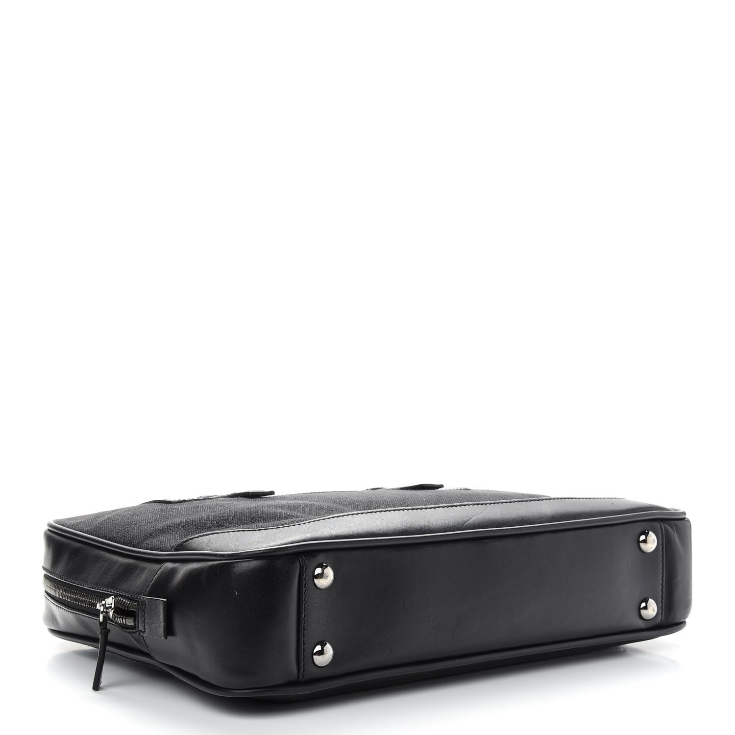 Gucci Denim Monogram Briefcase Black 4 of 9
