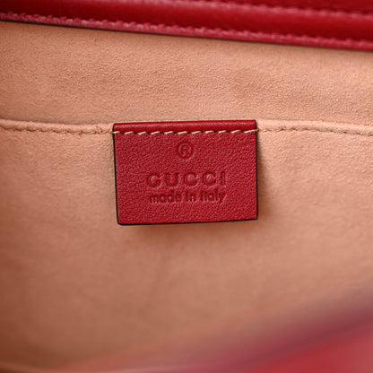 Gucci Wonka Grain Calfskin Small Diana Tote Bag Dark Red Orange Fluo 6 of 12