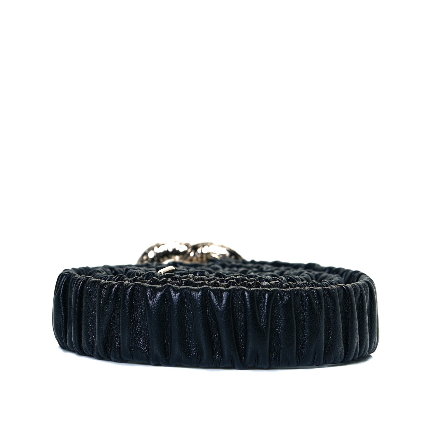 Calfskin Crystal CC Belt 85 34 Black