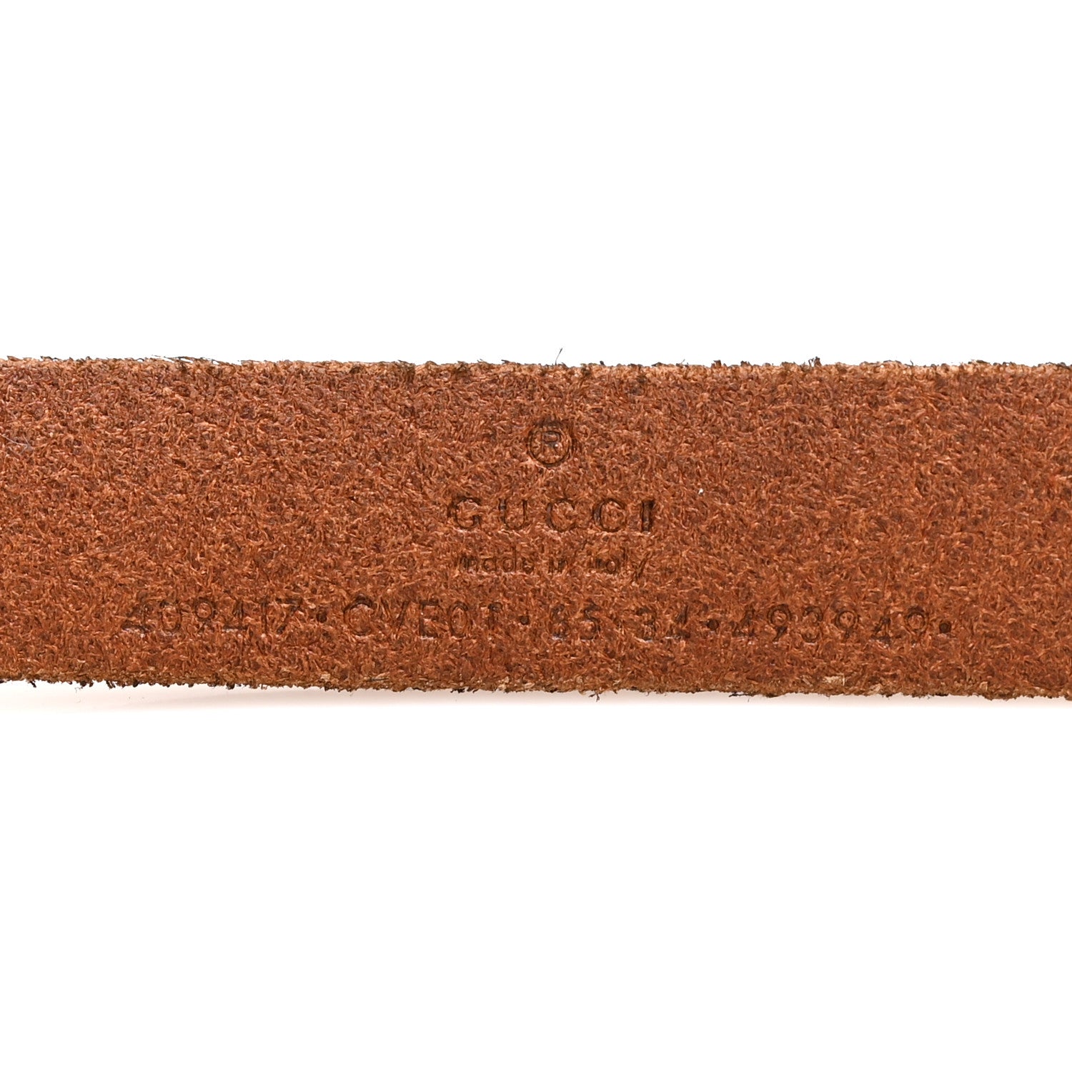 Gucci Faded Calfskin Double G 20mm Belt 85 34 Cuir 3 of 4