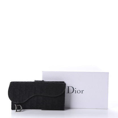 Christian Dior Monogram Saddle Wallet Black 12 of 12
