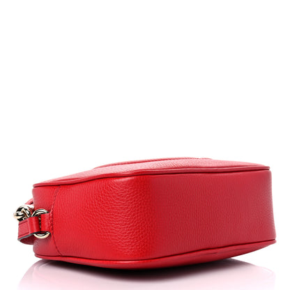 Gucci Pebbled Calfskin Small Soho Disco Bag Tabasco Red 4 of 10