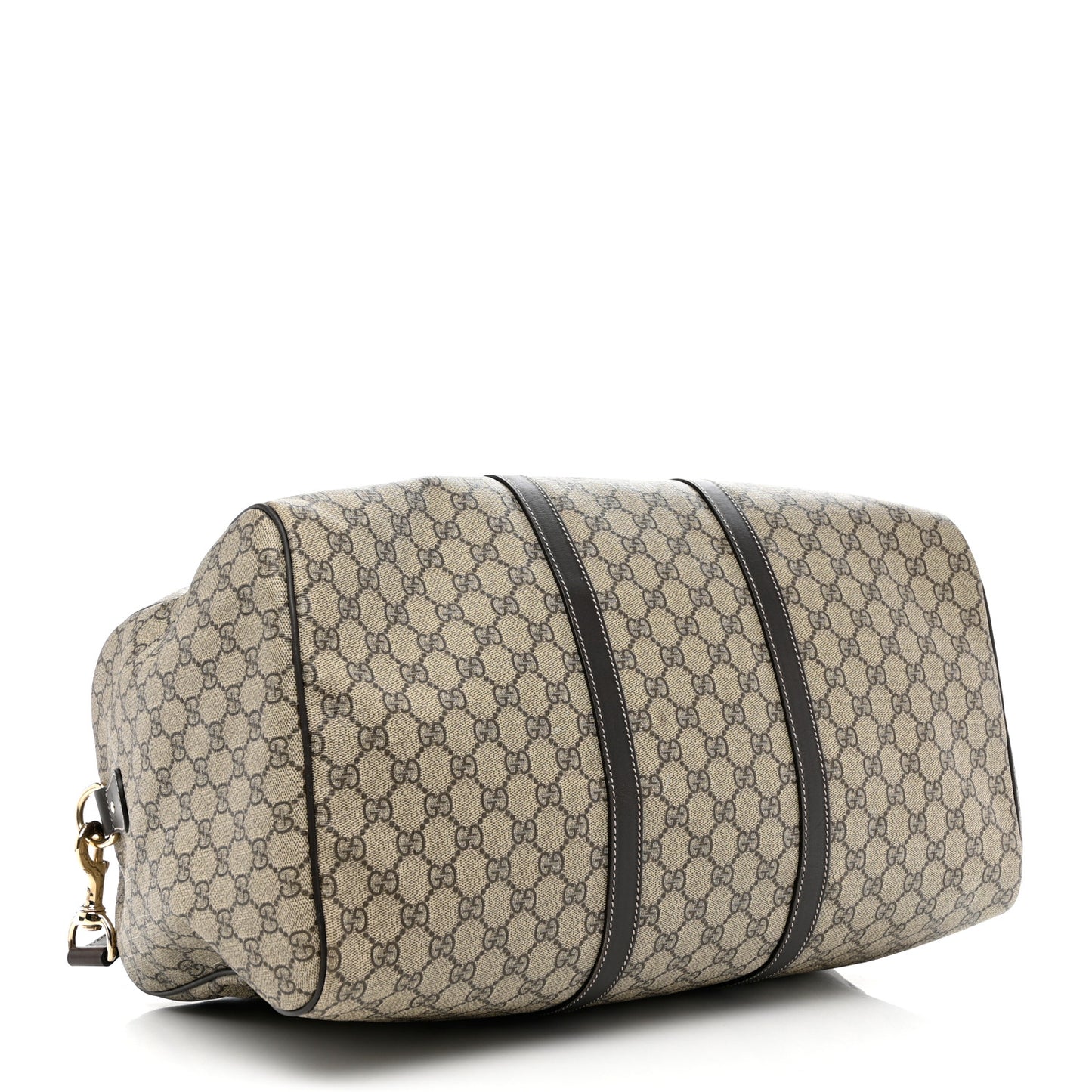 GG Plus Monogram Medium Carry On Duffle Bag Brown