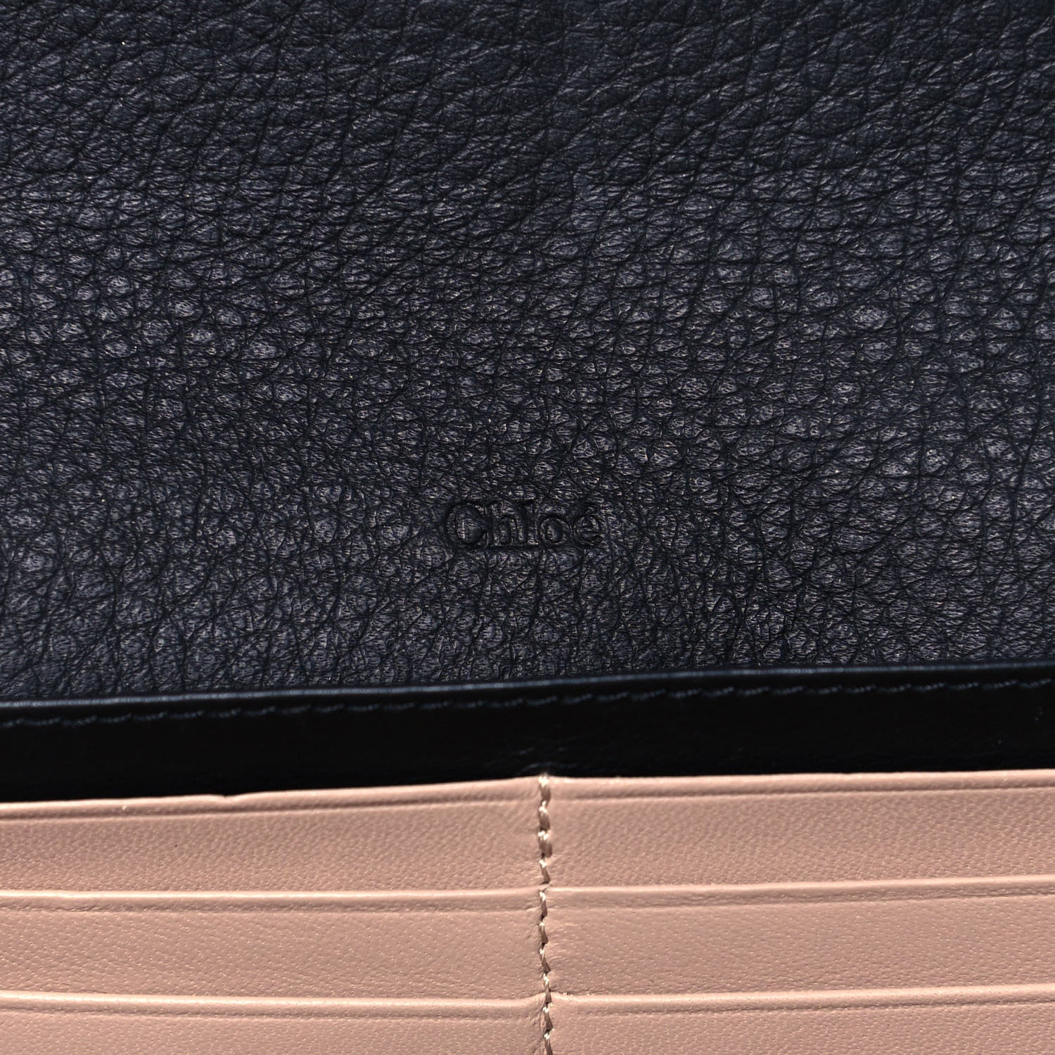 Chloe Smooth Calfskin Alphabet Long Wallet Black 6 of 12
