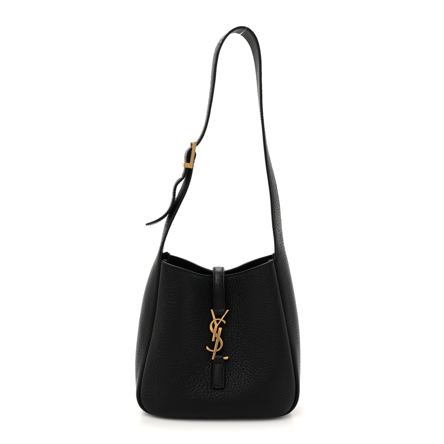 Smooth Calfskin Baby Le 5 A 7 Soft Hobo Black