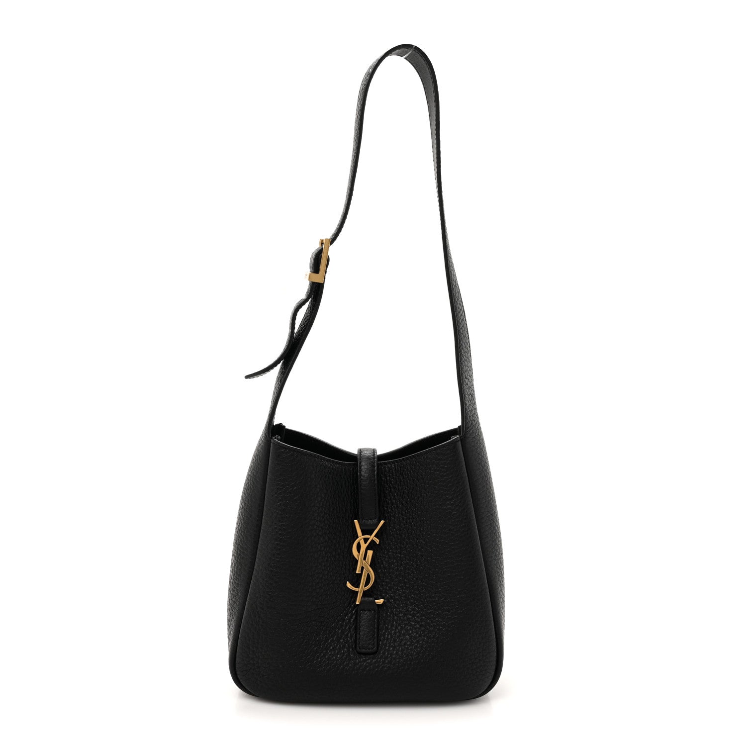 Saint Laurent Smooth Calfskin Baby Le 5 A 7 Soft Hobo Black 1 of 11