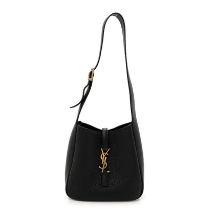 Saint Laurent Smooth Calfskin Baby Le 5 A 7 Soft Hobo Black 1 of 11
